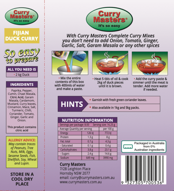Fijian Duck Curry